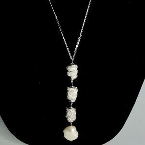 Stainless steel chain with Swarovski barreled